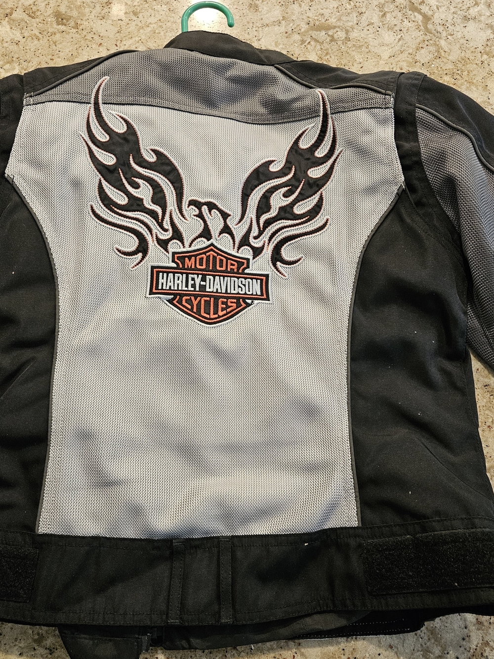 Harley-Davidson Armored Black and Gray Mesh Motorcycle Jacket ExcellentCondition - Picture 2 of 8